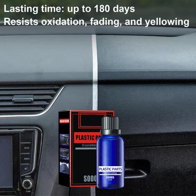 Auto Interior Cleaner 30ML Brightening Polishing Agent With Sponge Car Coating Agent For Coating Seat Armrest Wheel Trim