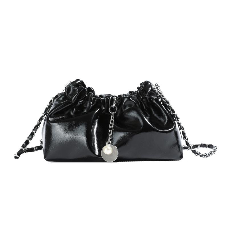 Bag Women's 2025 Summer New Small Square Bag Korean Folded Portable Messenger Bag Chain Underarm Cloud Shoulder Bag