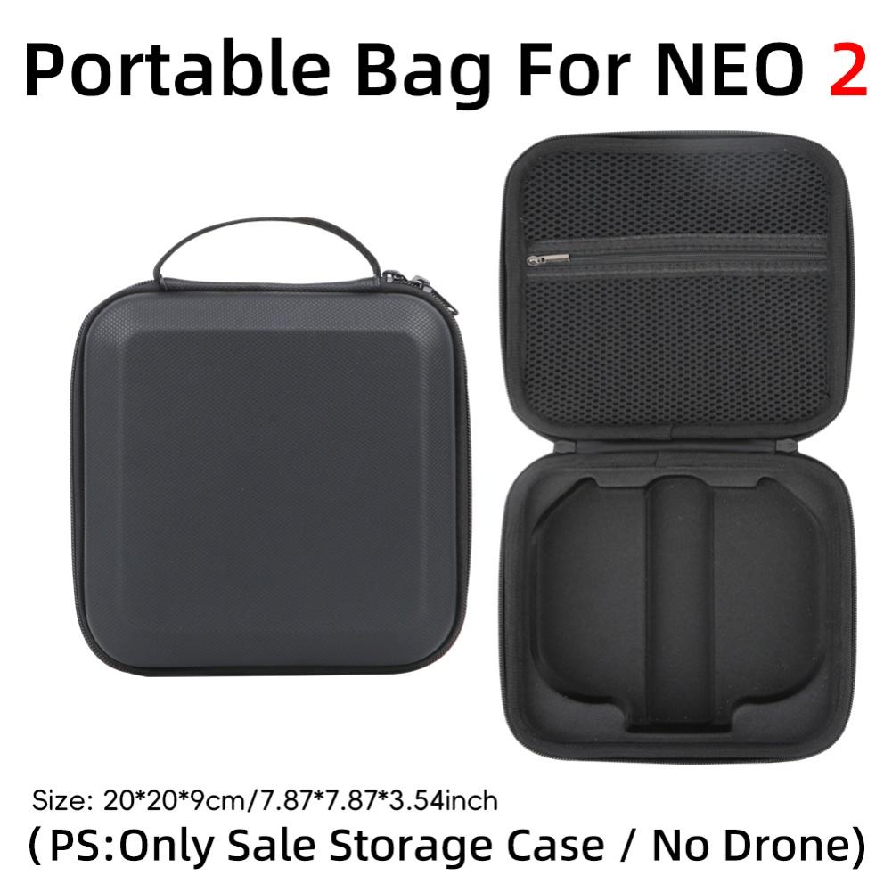 1pc Portable PU Leather Carrying Case For DJI NEO2 Outdoor Portable Crossbody Hard Shell Bag Accessory Box