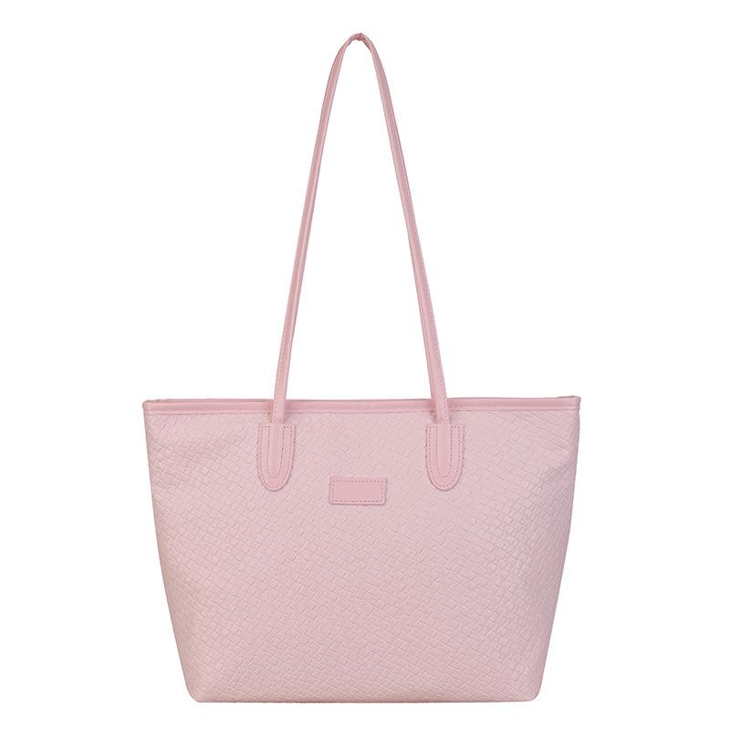 Fashion Sense Retro Large Capacity Woven Pattern  New Casual Fashion Casual Simple Tote Shoulder Bag