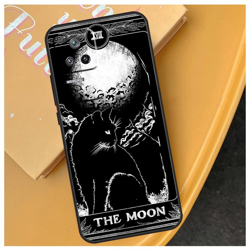 Moon Tarot Witch Cat Funda For Xiaomi 17 Pro Max 14 15 Ultra 13T 14T 15T POCO X7 X5 X6 Pro F5 F6 F7 F8 Ultra Case