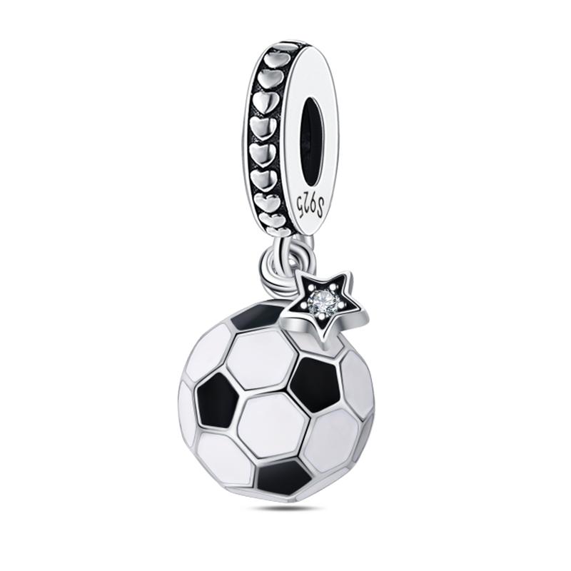 Copper Volleyball Baseball Badminton Golf Sports 3Mm Charms Beads Pendants Birthday Party Fine Diy Jewelry Gifts