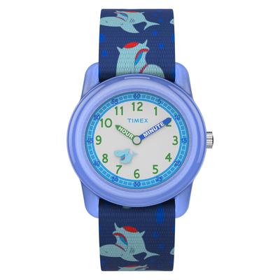 TIMEX Montre Analogique Quartz 3 ATM Étanche Plastique avec Cadran Blanc et Résine Enfants TW7C13500, Mouvement, Résistant, Finition. [Utilisé]