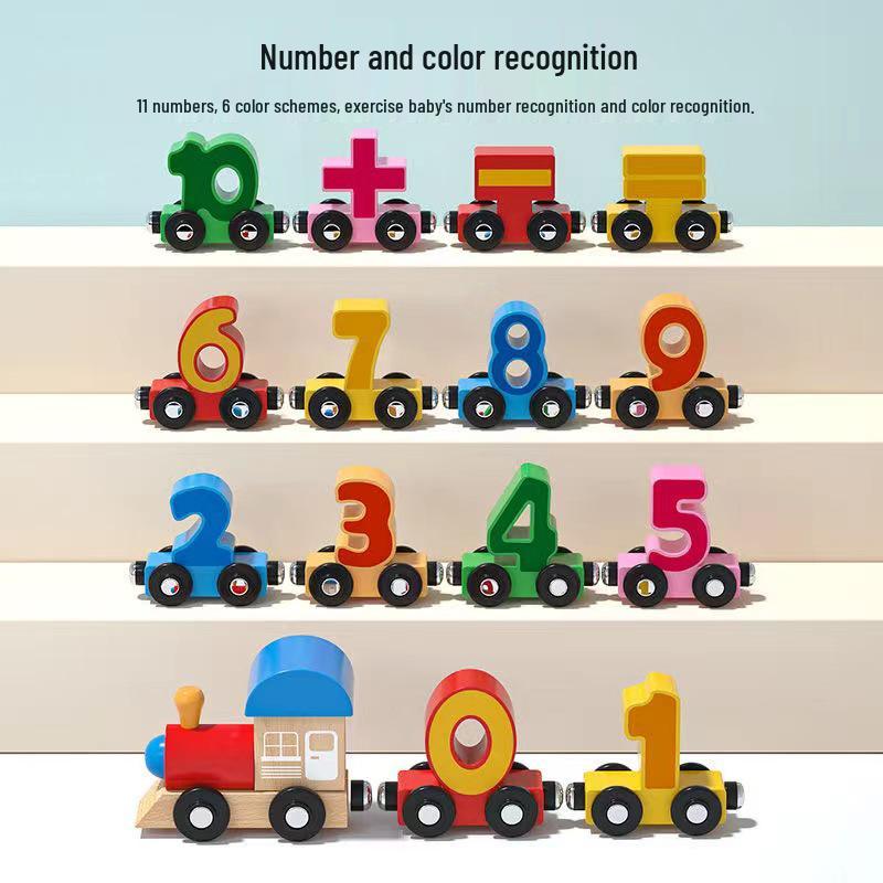 Magnetic Train Toy for Kids - Iron Educational Building Blocks Track, Suitable for Ages 1-6.