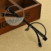 Half-frame Round Shape Reading Glasses Natural Crystal Glass Tired Eyesight Glasses Male High-definition Round Shape Brown Reading Glasses