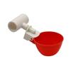 Abbeveratoio Automatico per Polli, Anatre e Quaglie: Set da 6 Pezzi con Bicchieri d'Acqua Spessi e Design a 3 Vie
