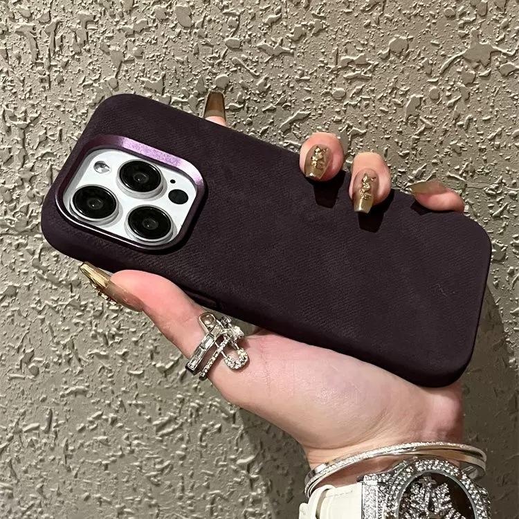 Applicable to Apple 11ProMax flannel mobile phone case magnetic suction iPhone11 leather anti-drop 11 protective case new model