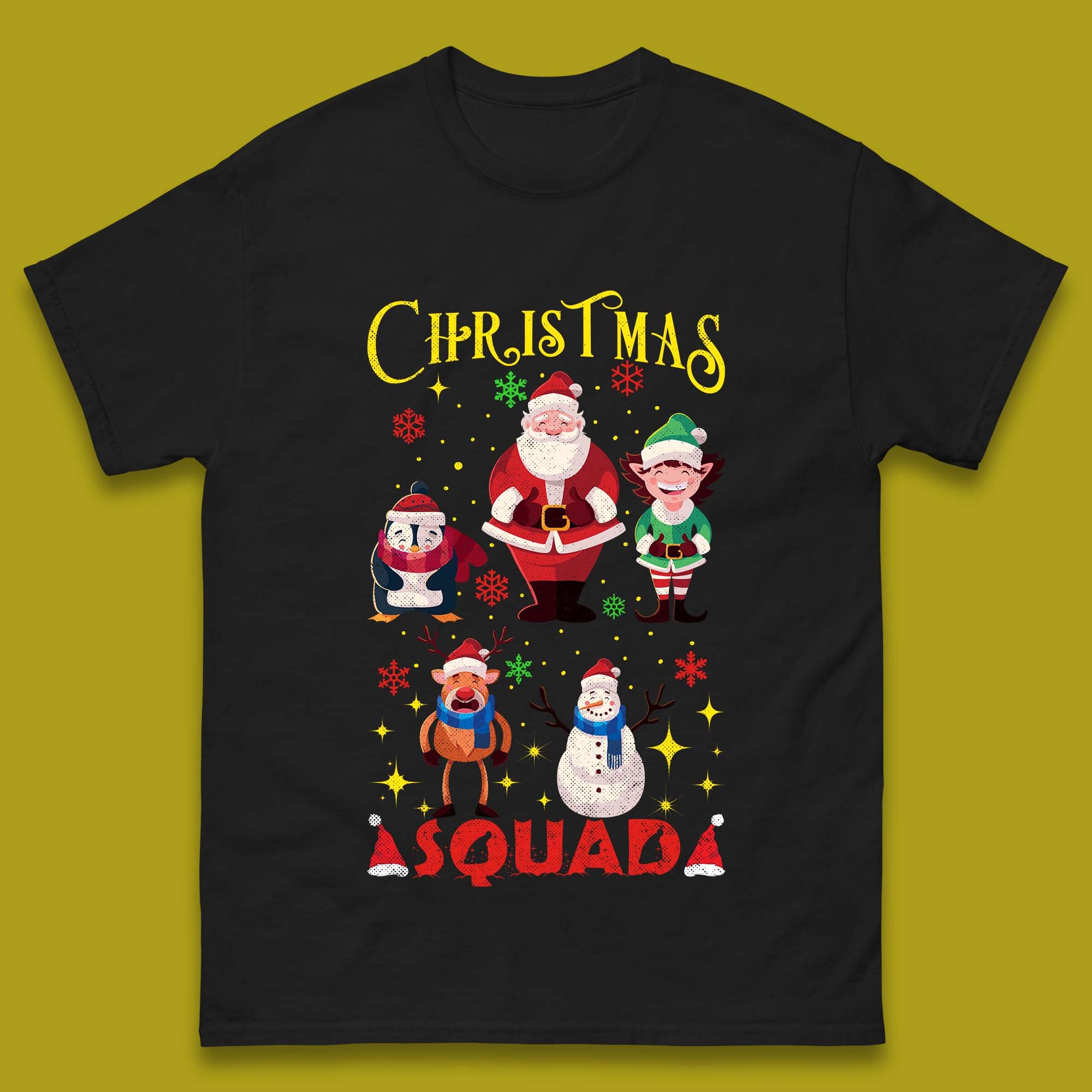 Christmas Squad Mens T-Shirt Womens Tops Tees XL
