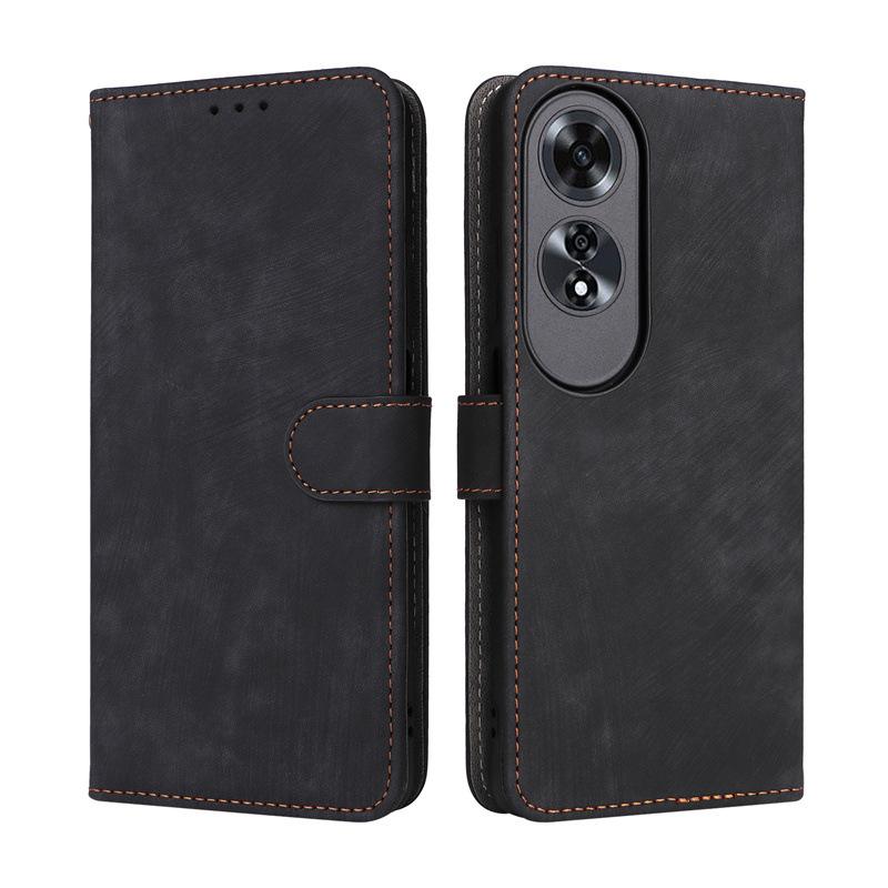 Etui z klapką do etui na telefon OPPO A60 PU Leather Pełna ochrona obudowy [blokowanie RFID] Etui typu Wallet