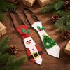 Quick Wear Holiday Necktie Adjustable Glitter Christmas Necktie, Non-woven Fabric Dress Up Costume Fun Party Favors Accessories, Sparkling Funny