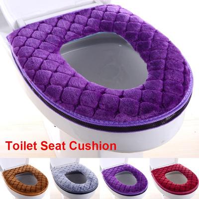 Sedile WC da Bagno Closestool Lavabile Morbido Scalda Copertura Imbottitura Tappetino Cuscino HMM
