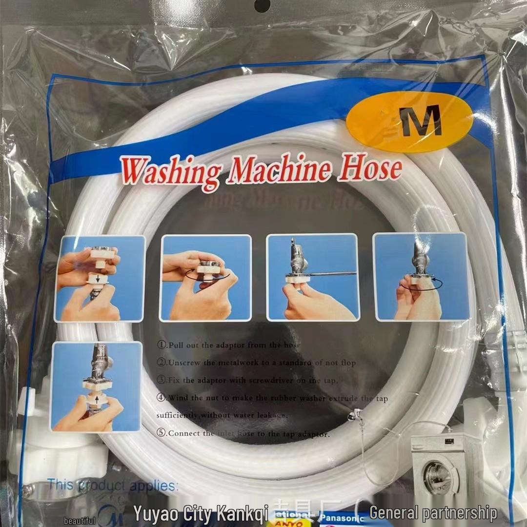 Automatic Washing Machine Water Inlet Extension Hose with Faucet Connector