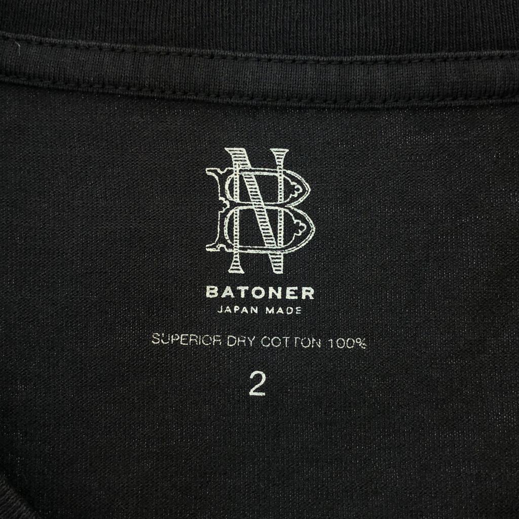BATONER Made In Japan Short Sleeve Pack T-shirt 2 Black Men's Used
