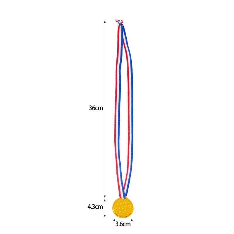 10/20Pcs Plastic Gold Winner Award Medals Kids Birthday Party Favors Sports Game Prize Toys Soccer Football Party Pinata Filler