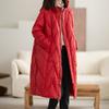 Oversized Thicken Down Jacket Women Winter Retro Hooded Coat Warm Parker Overcoat