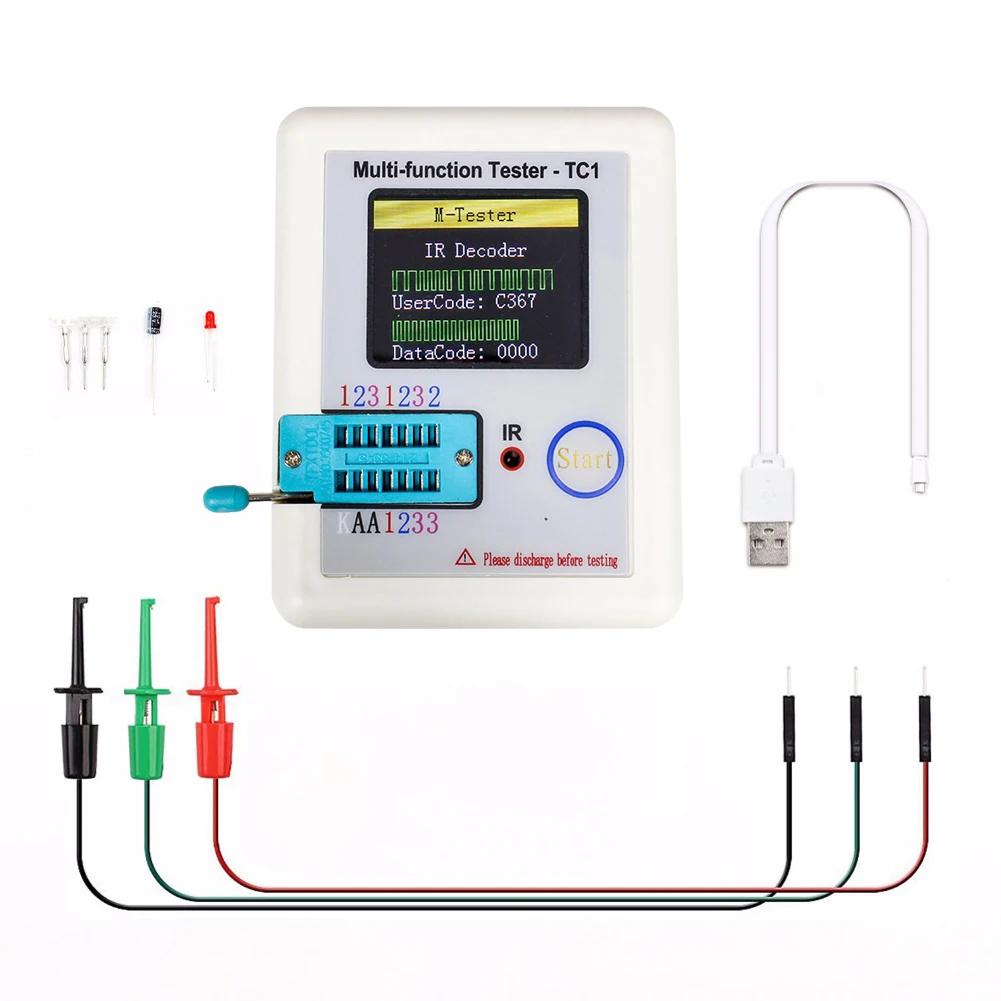 LCR TC1 1.8 Inch TFT LCD Display Multimeter Transistor Tester Diode Triode Capacitor Resistor Test Meter