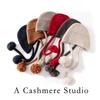 Customized Autumn and Winter Cashmere Thickened Knitted Warm Braid Hairball Men's and Women's Cashmere Caps