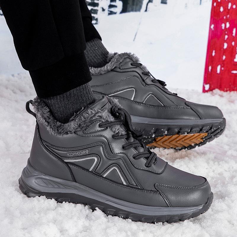 Winter outdoor velvet non-slip high-top warm middle-aged and elderly thickened mother sports walking shoes snow boots