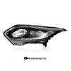 Original Front Headlight Assembly for Honda Vezel 2015-2018, Fits Low and High Trim