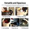 8L Collapsible Fishing Bucket Portable Fish Bucket Multifunctional EVA Water Containers with Mesh Lid, Handle and Rope
