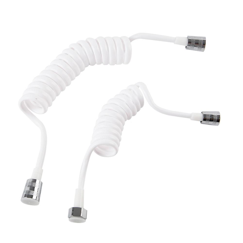 1.5M/2M Telephone Line Shower Hose Anti-wrap Spring Flexible Sprayer Connect Pipe Water Plumbing Toilet Bidet Bathroom Parts