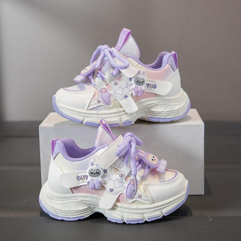 Dad's New Style Sports Shoes, Cartoon-shaped Soft Soles, Girls' Running Shoes, Student Shoes