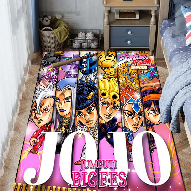 JoJo's Bizarre Adventure: Epic Characters Vibrant Art carpet Living room and bedroom mats printing Christmas gifts Fashion Art