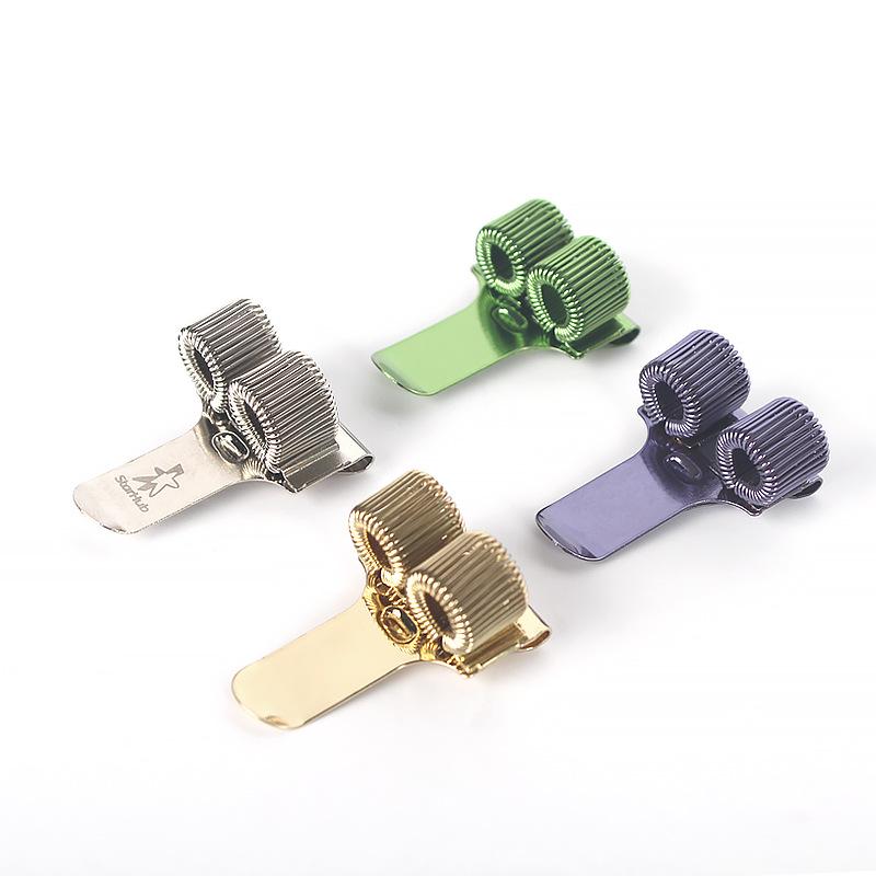 Portable Metal Pen Holder with Manganese Steel Spring Clip