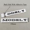 3D ABS Chrome Black Car Rear Trunk Badge Logo MODEL Y Letters Emblem Decals For Tesla MODEL Y Auto Exterior Accessories