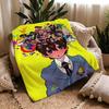anime O-Ouran High School Host Club-b Throw Warm Soft Flannel Blanket, Multi-use for Sofa Bed Camping Travel Nap