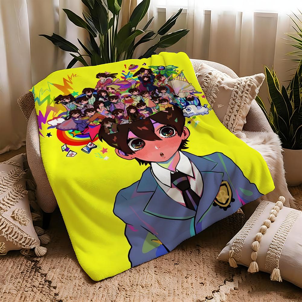 anime O-Ouran High School Host Club-b Throw Warm Soft Flannel Blanket, Multi-use for Sofa Bed Camping Travel Nap