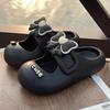 Bow Slippers Women's 2025 Summer New Internet Celebrities Super Fire Stepping Shit Feeling Soft Bottom Bag Head Casual Cool Slippers Women