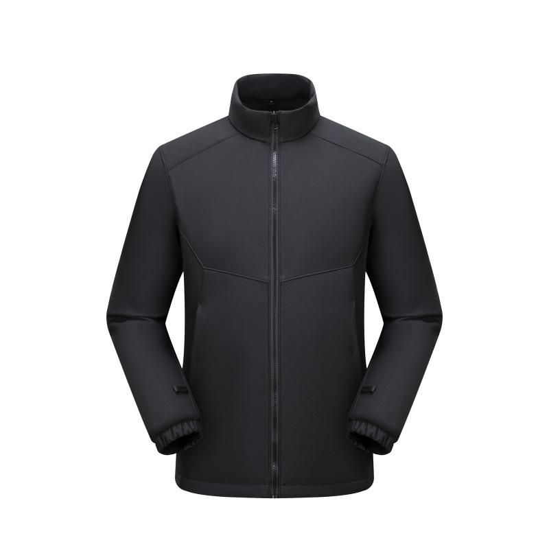 

New Soft-shell Mountaineering Suit Hat-free Standing Collar Men and Women Spring and Autumn Season Outdoor Jacket Work Jacket 4XL