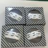 4 PCS Wheel Centre Cap Alloy Hub Center Caps 68mm Black+Silver