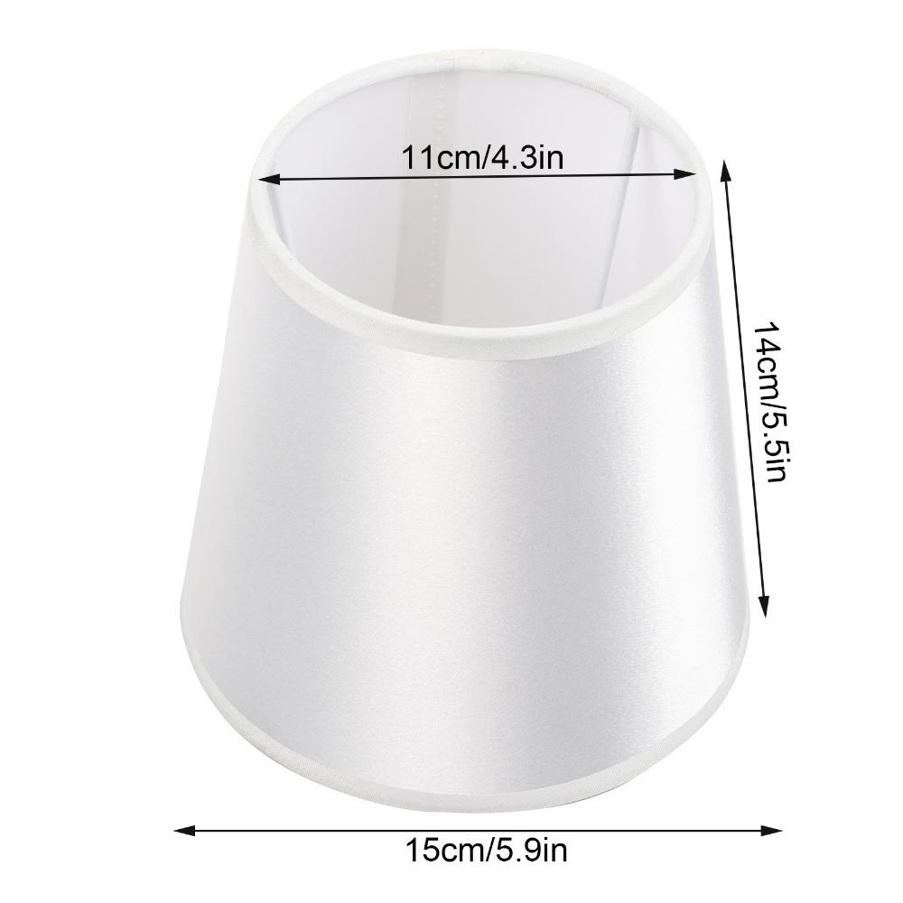 

6PCS Barrel Shape Fabric Lamp Shade Fabric Light Fixture Pendant Lamp Shade Home Decoration білий