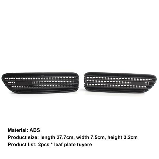 2Pcs Seite Fender Vent Grill Anti-korrosion Perfekte Spiel ABS Seite Fender Luftstrom