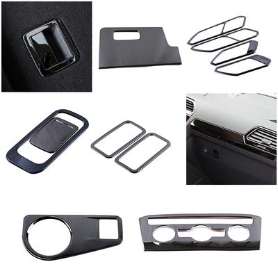 Für Volkswagen VW Tiguan MK2 2017-2019 Mittelkonsole Scheinwerfer Fensterheber Handschuhfach Schalterrahmen Zierleiste Schwarzer Aufkleber