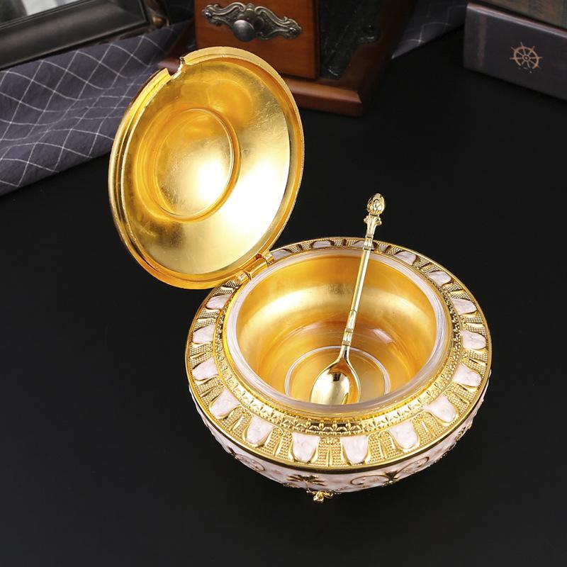 Middle East Arabian Tulip Flip Sugar Jar European Large Sugar Gu Light Luxury Seasoning Jar Kitchen Seasoning Storage Jar