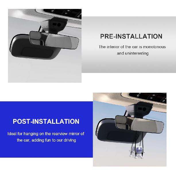 Swing Astronaut Shaped Car Pendant, Cartoon Cute Rear View Mirror Hanging Ornament, Mini Resin Swinging Astronaut Charm Rearview Mirror Decoration,