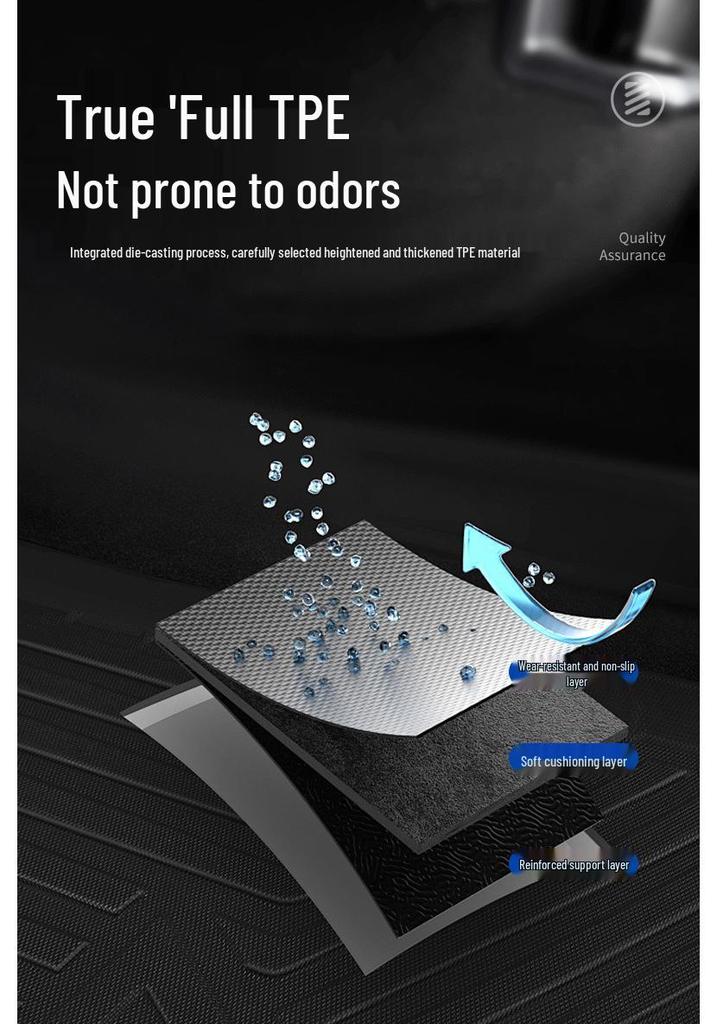 TPE Floor Mats for Toyota CHR 2021 Hybrid - Durable and Wear-Resistant
