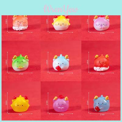 Adorable Resin Cartoon Dragon Figurines Cute Blind Box Decorations Desktop Decor