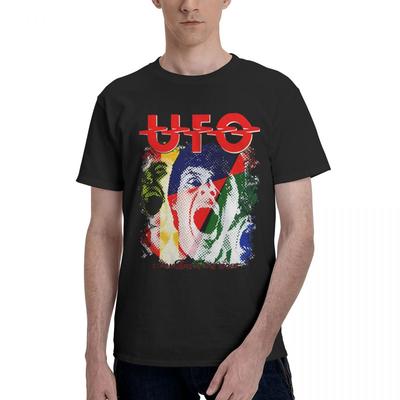 Lustiger UFO-Druck 100% Baumwolle Lässig Atmungsaktiv Bequem Anime Herrenbekleidung Angebote Herren Oberteile