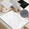 Marble Pattern Printed Kitchen Countertop Drain Pad Anti-Scald Heat-Resistant Dish Drying Pad Home Drying Coffee Tableware Mat