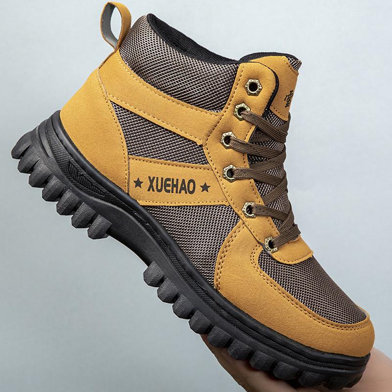 

Зимние очень толстые сноубутсы мужские хлопковые ботинки с набивным утолщением, холодостойкие, теплые, нескользящие, уличные высокие теплые ботинки 44