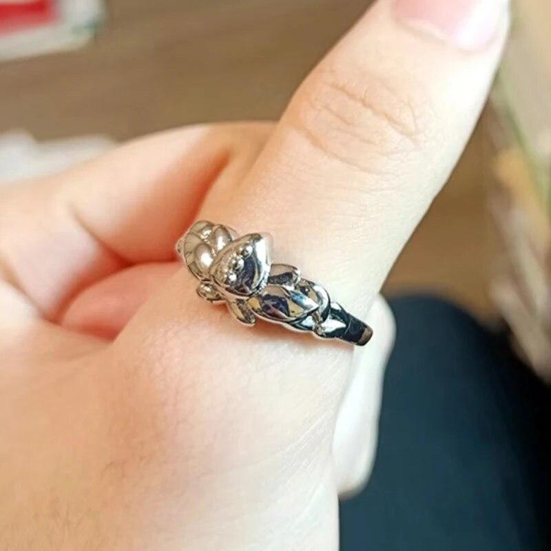 Anime Frieren Cosplay Rings Unisex Adjustable Opening Flower Ring Jewelry Gifts