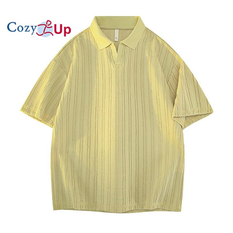 

Polo Shirts for Men Short Sleeve V Neck Polo Lightweight Summer Casual Textured Polo Shirts 3XL лайм-зеленого кольору