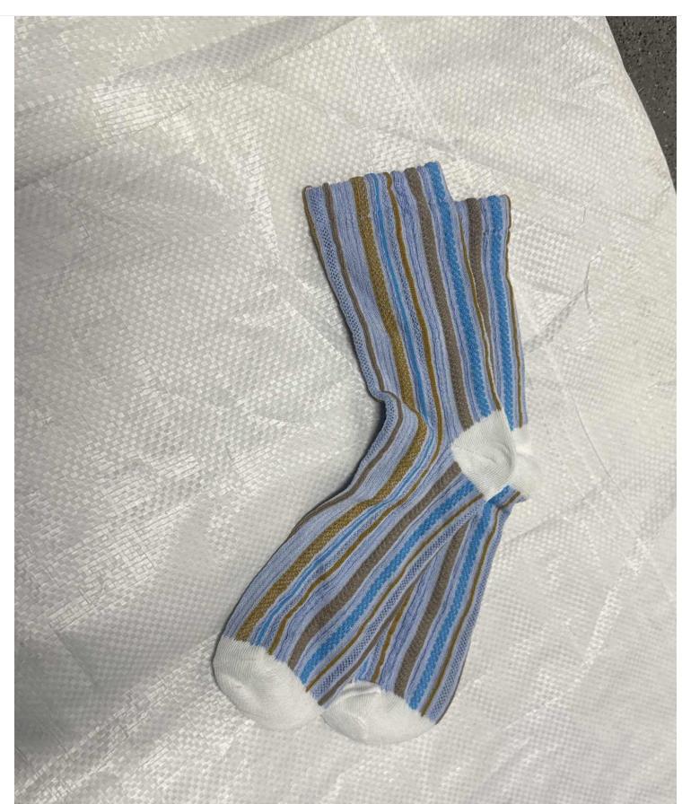 Retro Vertikal Gestreifte Color-Block Socken Frühling/ Mittelwadenhoch Unisex Freizeit Baumwollsocken Trendige Color-Block Gestreifte Socken