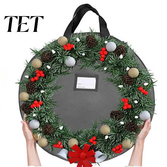 Durable Garland Protection Case Large Round Storage Bag, Waterproof Oxford Container with Reinforced Carrying Handles Handles, Tear-Resistant Tote for