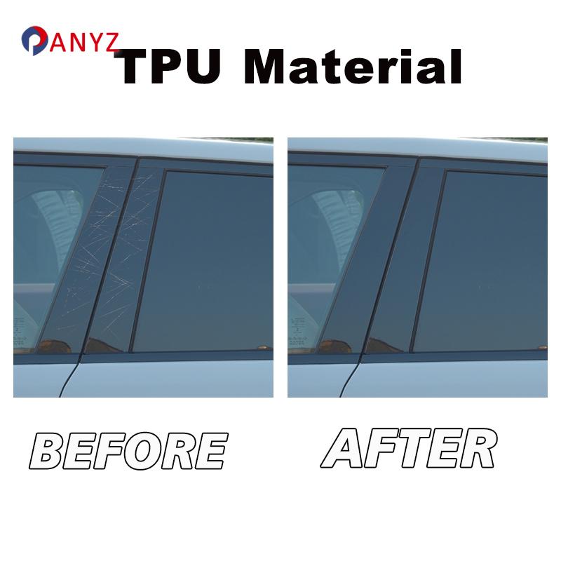 For Kia Sportage NQ5 - Window Center Pillar Protective Film Anti-scratch Cover Car Protector Exterior Accessories TPU
