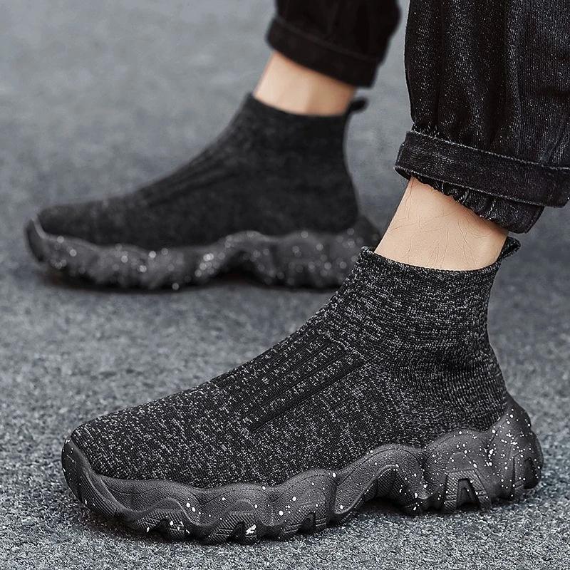 Fashion Knit Minimalist Running Male Sports Shoes Cheap Liquidation Breathable Shoe In Promotion Comfortable Wide Men's Casual Sneakers